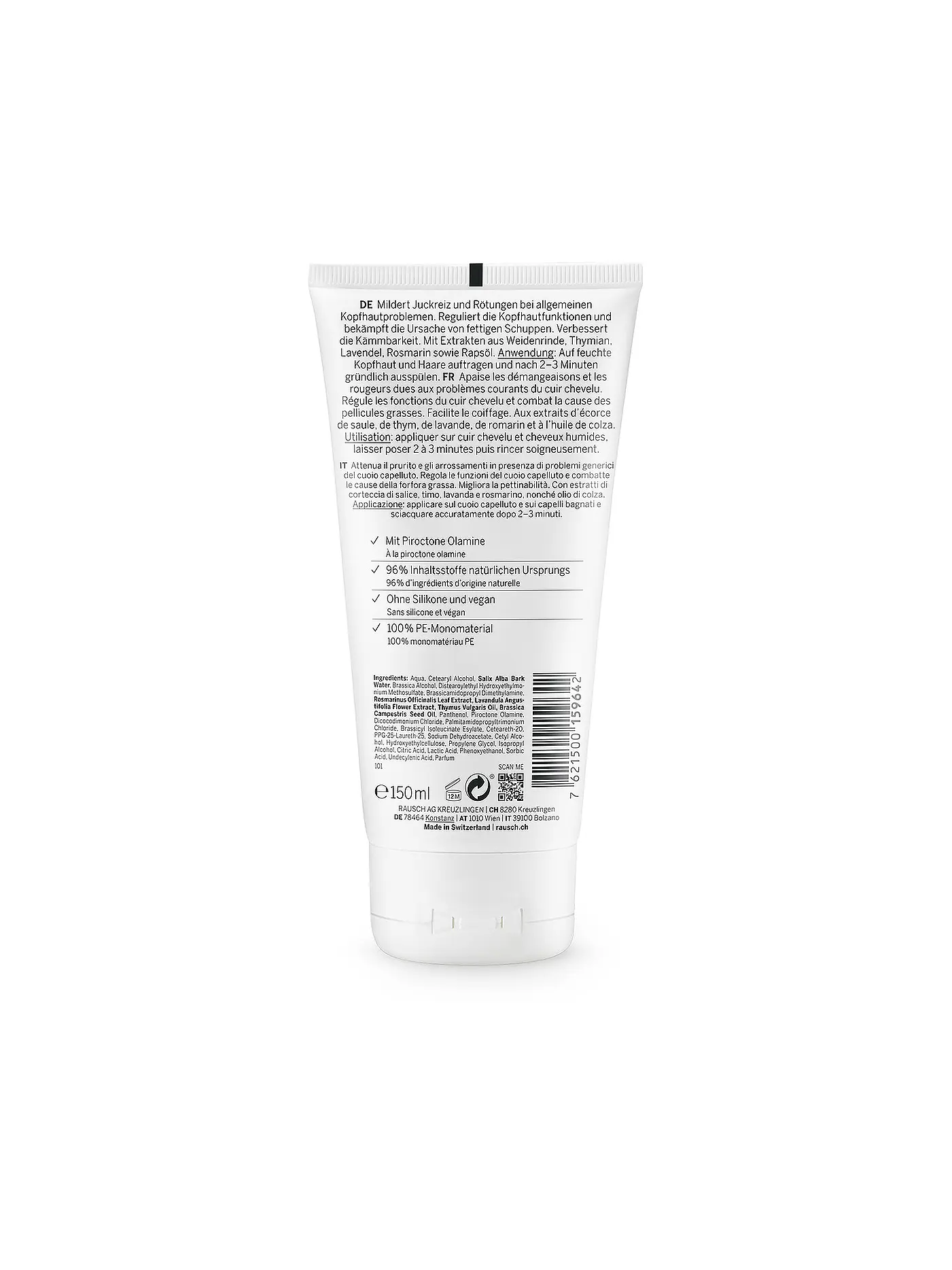 RAUSCH | Sensitive-Conditioner mit Herzsamen 150ml | keine Farbe